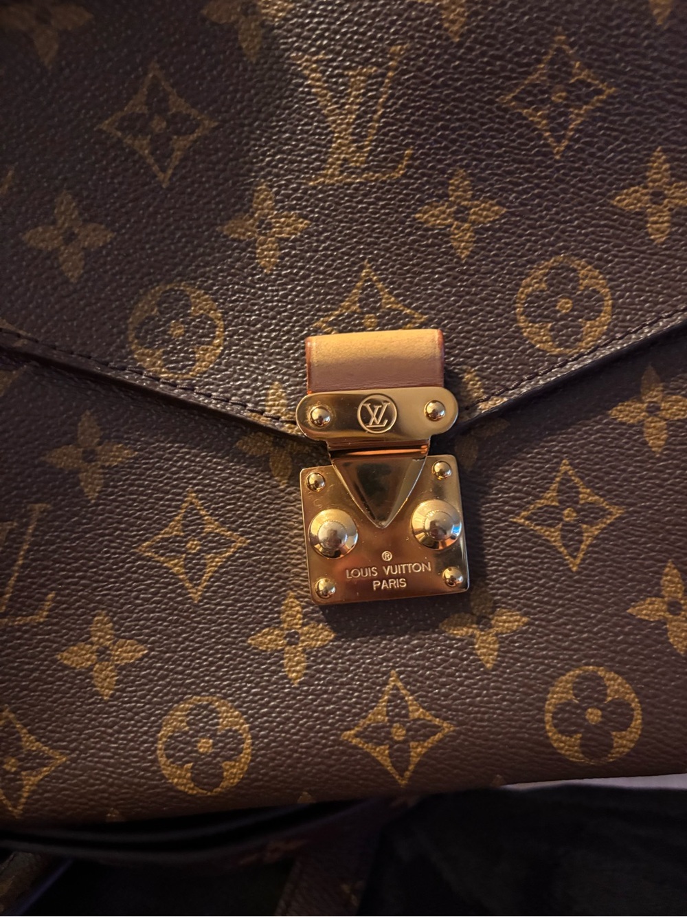Louis Vuitton Monogram Pochette Métis in Brown and Gold - Picture 4 of 5